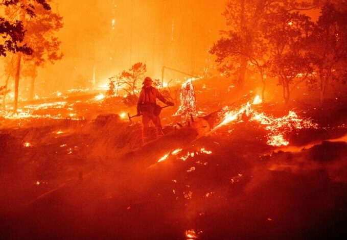 A harrowing scene from the El Dorado wildfire