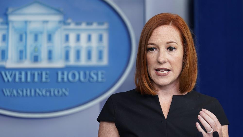White House press secretary Jen Psaki speaks during the daily briefing at the White House in Washington, Friday, July 9, 2021. (AP Photo/Susan Walsh)