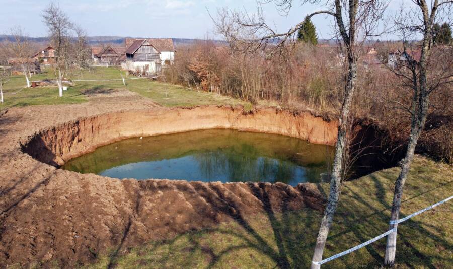 Croatian Village Plagued By 100 Gigantic Sinkholes Following Massive Earthquake