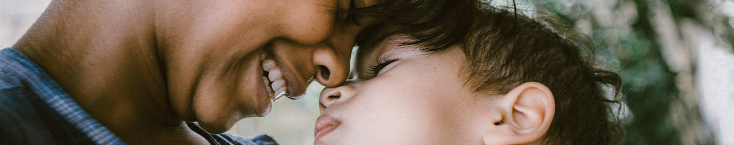mother smiling at her child