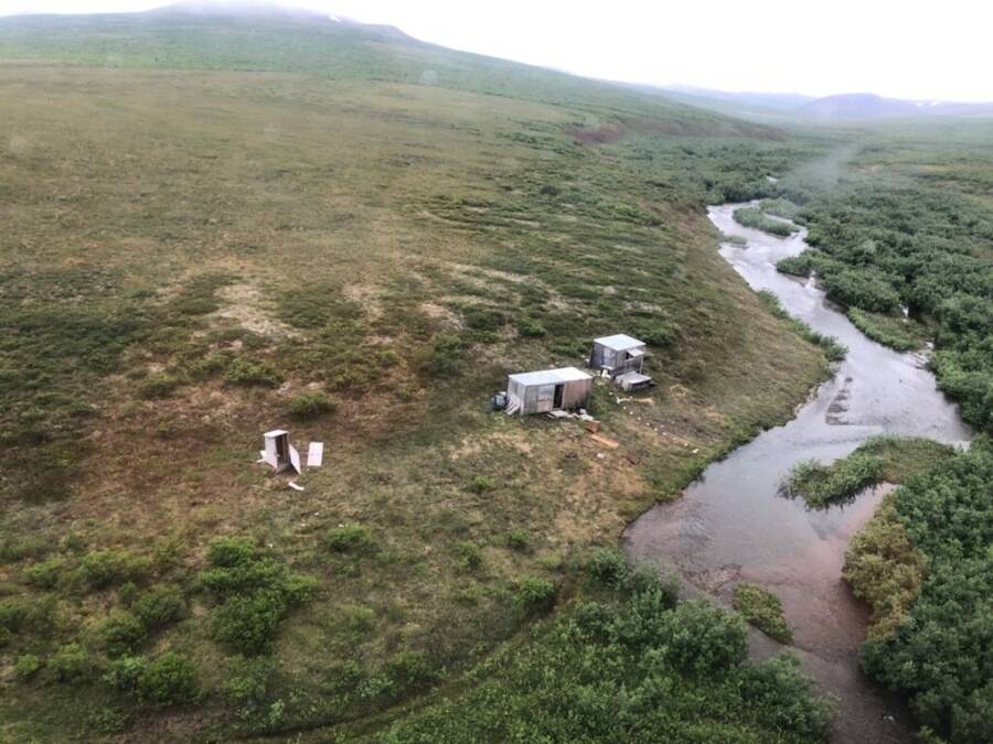 Remote mining camp about 40 miles outside of Nome, Alaska.